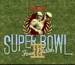 Tecmo Super Bowl III screenshot 2 for Super Famicom